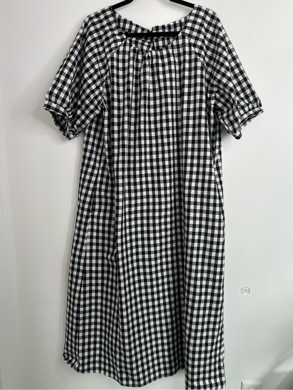 Black & White Gingham Cotton Maxi Dress Cottageco… - image 4